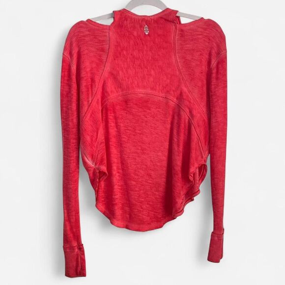 Free People Movement Zenith thermal Tee Indie Burnout Layering Essential (XS) - Picture 4 of 7